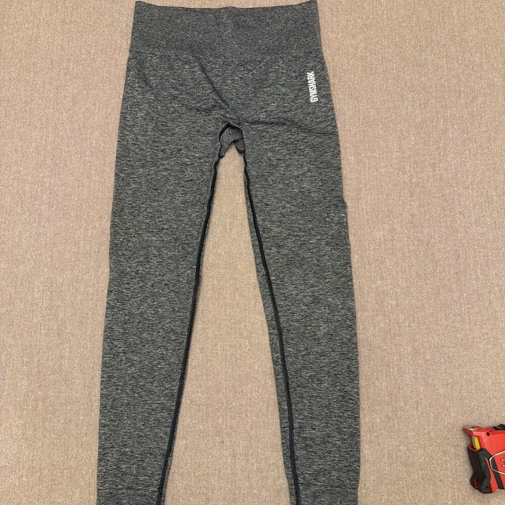 Gymshark Adapt Marl Seamless Leggings Womens Sz Small Gray High Rise Compression